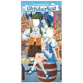 Oktoberfest Party Decorations Oktoberfest Photo Prop, Giant Fabric Photo Booth Background 6 x 3 ft