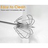 Stainless Steel Semi-Automatic Egg Whisk Hand Push Rotary Whisk Hand