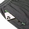 ZOXOZ Men's Shorts Summer Cotton with Zip Pockets, darkgray