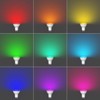 ledscom.de 10 GU10 LED RGB Bulbs, PAR16, Warm White -