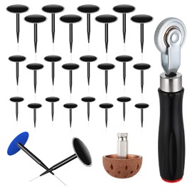 Josojoou 26Pcs Tire Patch Kit, 24Pcs Repair Tire Patch Plug (35/40/50 mm), Tire Plug Repair kit for Vehicle