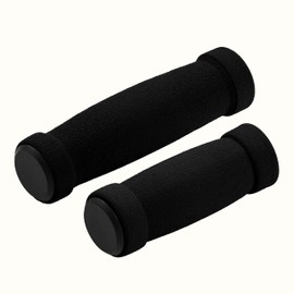 Retrospec Chatham Foam Bike Handle Grips - Comfortable Non-Slip Bicycle Handlebar Grip for Beach Cruiser - Absorbs Vibration - Black Multi-Speed