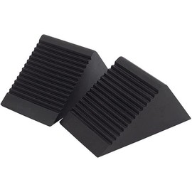 B037 Rubber Tire Stoppers (Wheels, Tire Stopper Parking Set) Set of 2