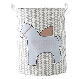 Foldable Linen Basket (Sky Blue)