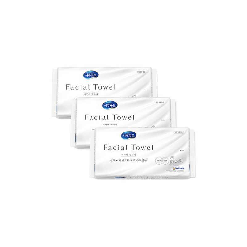 silcot Facial Towel 40P*3ea Set - [SET] Facial Towel 40P*3ea