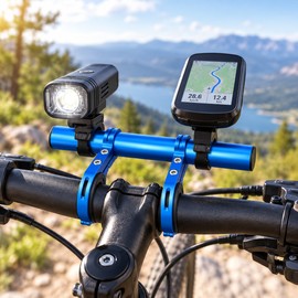 Bicycle Handlebar Extender Bracket Aluminum Alloy Accessory Mount Bar for Lights Phone Holders Bike Computers 10/20/30cm