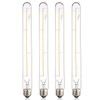 Leools Vintage LED Filament Bulb T300, 6W Dimmable T10 Edison