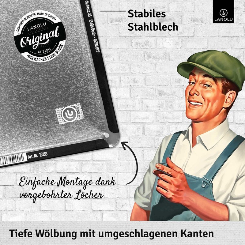 LANOLU Retro Blechschild OPAS SERVICE - Schild Werkstatt OPA -