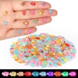 VZZNN 500 Pcs Luminous Mini Resin Turtles Tiny Turtles for Crafts Miniatures Mini Resin Animals Miniatures for Crafts Fairy Garden Dollhouse Micro Landscaping Decoration Style 1