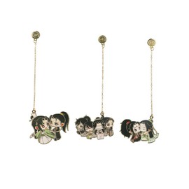 Pokinge 3 Pcs Mo Dao Zu Shi Bookmarks, Creative Chinese Style Paper Clamps Funny Metal Book Page Clip with Tassel Cute Anime School Stationary(3 Styles)