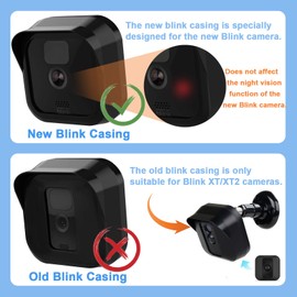 Blink Outdoor Camera Wall Mount Bracket,Weatherproof Protective Cover Case and 360 Degree Adjustable Mount for New Blink Outdoor Indoor Home Security Camera System (New Blink Mount 3Pack)