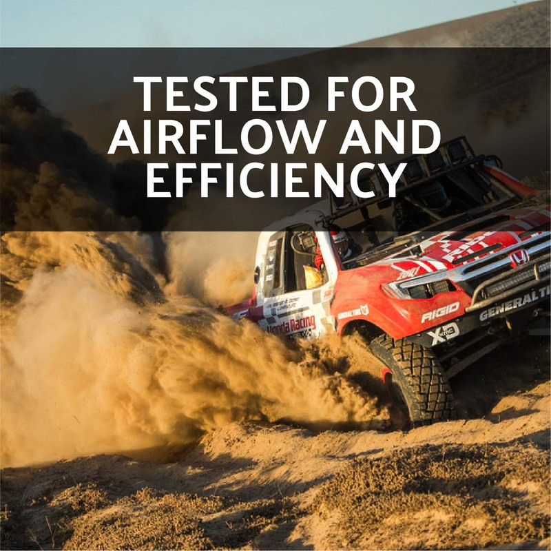 AEM 21-2259DK 4" Inlet x 9" Oval Element Dryflow Air