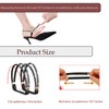 Elastic Shoe Ankle Straps for High Heels, Replacement Straps (3pcs-a)