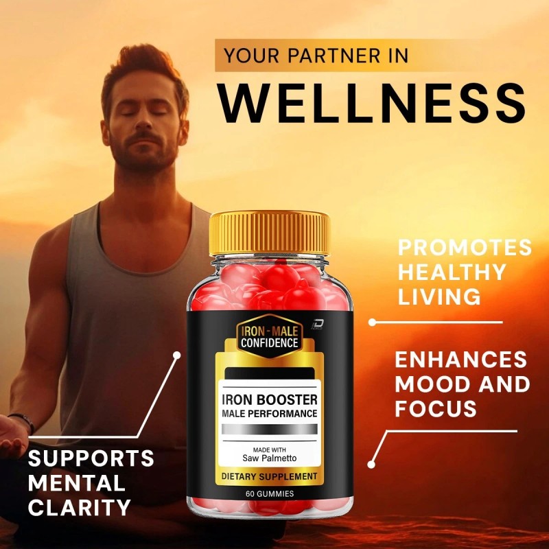Iron Booster (2 Pack) Iron Booster Gummies for Men –