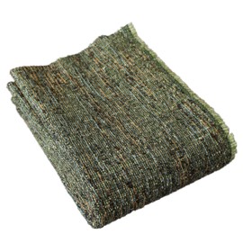 TinaKim - Tela de tapicería tipo lino sintético, material de tela para silla, sofá Couth Reupholster (verde gris, 1 yarda)