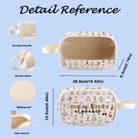MNIGIU Presch Director Alphabet Clear Cosmetic Bag Daycare Teacher Gift Presch Director Thank You Gift (Presch-DirectorBag)