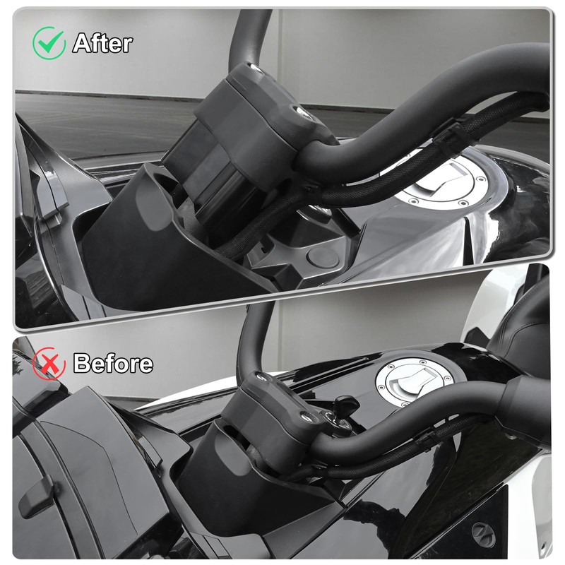 Hutexico 2" Aluminum Handlebar Riser Kit Mount Clamps for Can
