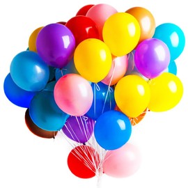 100-Pack Balloons - 12-Inch balloons assorted colors, 10 Vibrant Shades with 10 Each, Perfect for Weddings, party and All Celebrations. Bright and Durable Assorted Balloons for Every Occasion!
