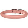 BUDKAS Rolled Leather Dog Collar for Small Medium Large Dogs
