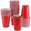 HOT BARGAINS 50 X Red Party Cups Reusable Plastic Disposable