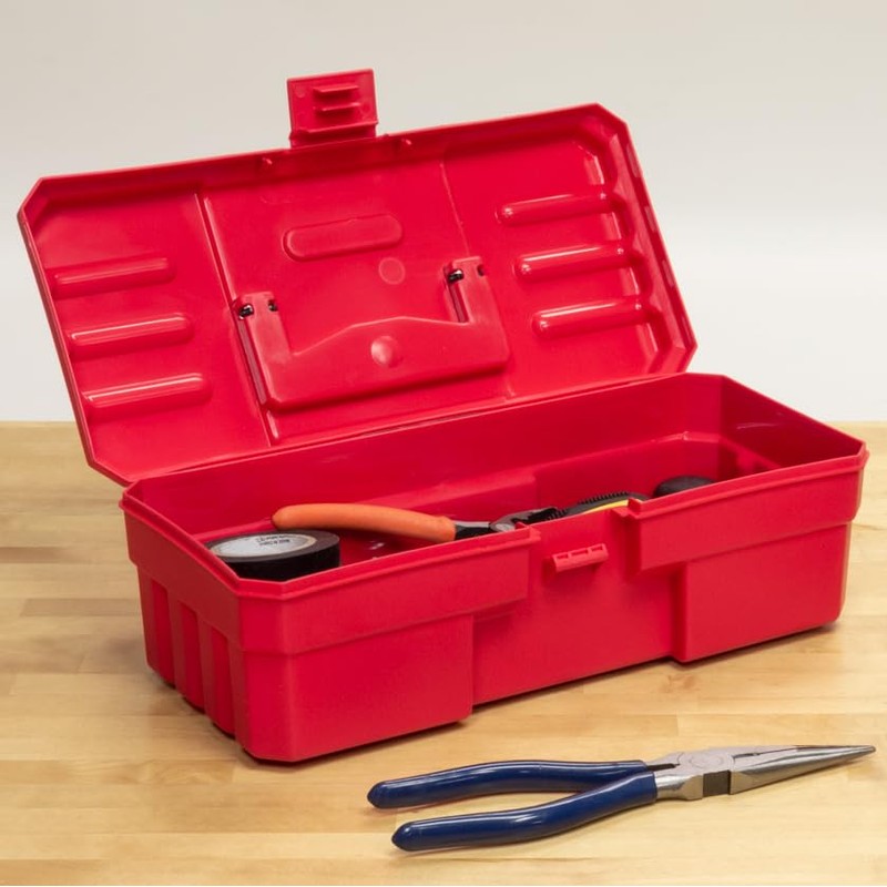 Akro-Mils 12-Inch ProBox Plastic Toolbox for Tools, Hobby or Craft