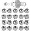 20 PCS 1/2-20" Trailer Wheel 509 Lug Nuts，Galvanized Trailer Lug
