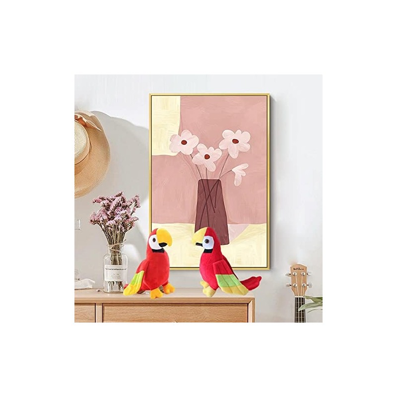 CHELEI2019 9.8" Parrot Plush Stuffed Animal Bird Soft Cute Realistic