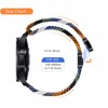 20mm Magnetic Braided Bands Compatible for Garmin Forerunner 245/645/Music/55, Vivoactive