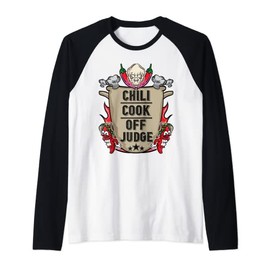 Chili Cook Off Judge Cooking Competition Team Award Gift Raglan Baseball Tee