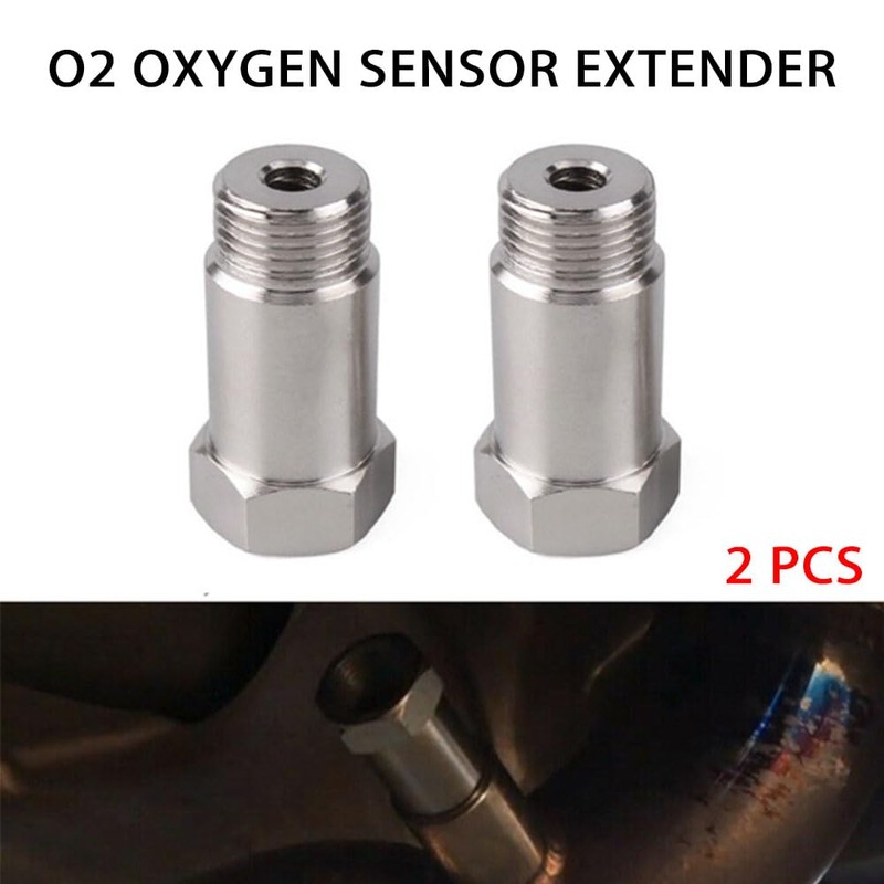 MAX COOL 2PCS O2 Oxygen Sensor Spacer Adapters CEL Fix
