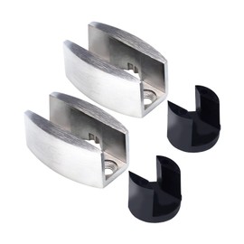 2 Pcs Bottom Guide for Sliding Shower Door, 304 Stainless Steel Sliding Shower Door Bottom, Bottom Guide Replacement for Frameless Sliding Glass Doors