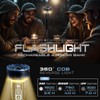 FANT.LUX Flashlight Rechargeable, 35000LM Bright Tactical Flashlights, 4000mAh with LCD