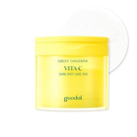 GOODAL Green - Toner en toallitas de mandarina con vitamina C, cuidado de la piel coreano, K-Beauty, piel de vidrio, 70 hojas