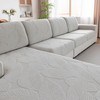 QIANMEW - Fundas de sofá para sofá seccional, lavable, elástica,
