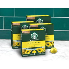 Starbucks by Nespresso Vertuo, Sunsera Blend, 32-count Coffee Pods, Brews 7.8 oz.