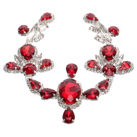 OSALADI Shiny Glitter Applique Decor for Clothing Shoes Accessories Lightweight Rhinestone Patches for DIY Crafts Easy to Sew Attach for Jeans Bags Hats Home Decor