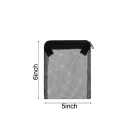 ALEGI 10 pcs Aquarium Filter Media Bags with Zipper, Mesh Reusable Bags for Aquarium Filter Media (6" x 5")