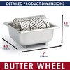 glendaveny Butter Wheel, 18/8 Stainless Steel Butter Roller Butter Spreader,