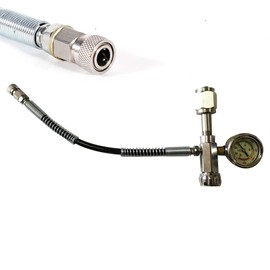 Gdrasuya10 Paintball PCP SCBA Fill Station Charging Adapter for nflate from fire Bottle/Diving Bottle to Small Bottle, and can be Connected with CGA347 American Cylinder Interface Thread