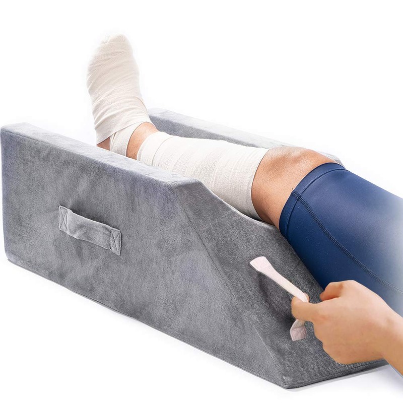 LightEase Memory Foam Leg Support and Elevation Pillow w/Dual Handles