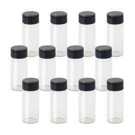 1st Choice Glass Vials, 1 Dram 4ml, Pack of 12 - Storage Bottle With PE Gasket