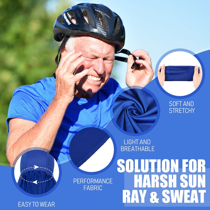 3 Pieces Helmet Liner with Neck Mask, Cooling Skull Cap