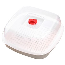 DOITOOL Microwave Steamer with Lid and Tray,Vegetable Steamer Microwave Steamer for Cooking,Food Steamer Microwave Cookware Supplies