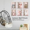 6Pcs 30x21cm Cute Cartoon Animal Pattern Canvas Painting Wall Art