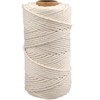 G2PLUS Macrame Yarn 4 mm, 100 m White Cotton Yarn,