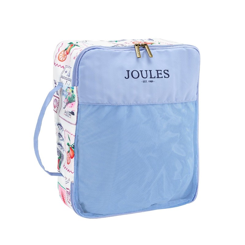 Joules Postcards Packing Cubes, 4 Piece Set, Luggage Organization, Travel