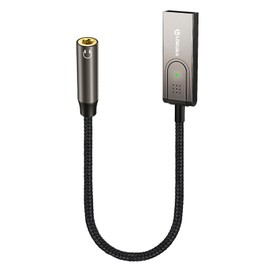 Bluetooth 5.3 to Aux Adapter for Car or Amp, USB to 3.5mm Female Bluetooth Receiver, Compatible with Wired Headphones, Car, Speaker, or Amplifier for Hands-Free Call, Voice Navigation, Music