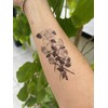 2 Blatt Temporary Blume Tattoo Kirschblüten Tattoo Rose Tattoo HB744X