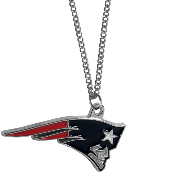 NFL Chain Necklace with Small Pendant, 20", Silver