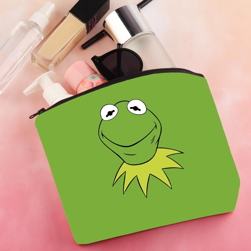 BDWPSS Frog Makeup Bag Muppet Movie Inspired Gift Frog Lover